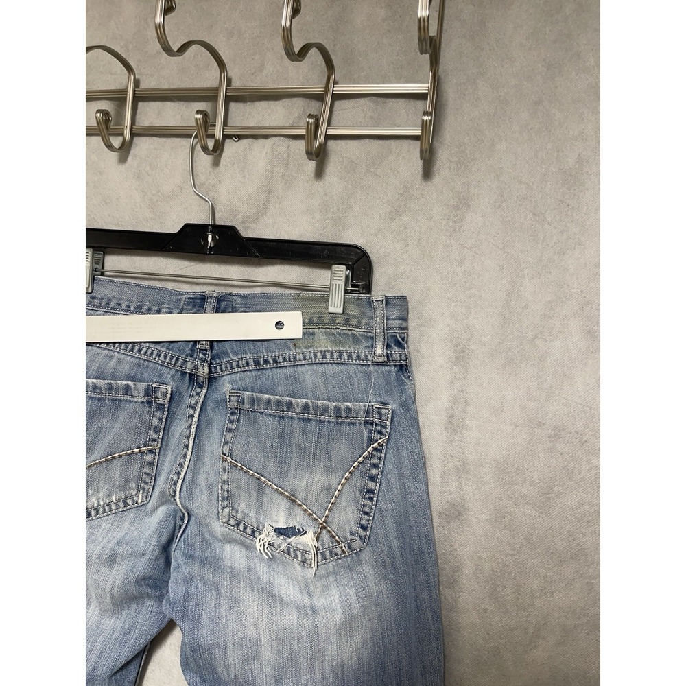 Wrangler Jeans Men 32X34 Blue Denim 20X Bootcut Cowboy Western Ranch Distressed - Picture 8 of 11